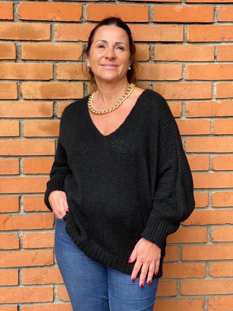 Maglia a V morbida